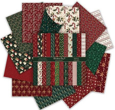 Christmas Scrapbook Paper, 24Sheets/12 Designs Decorative Christmas Craft Paper,