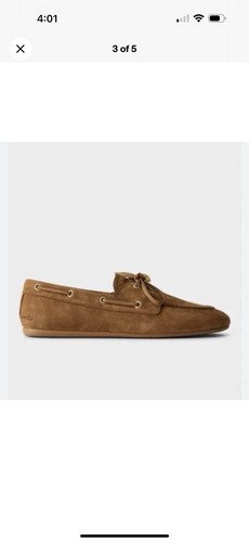Zapato de Barco Sperry X Aritzia Delgado Marrón Gamuza 8 Nuevo en Caja - Imagen 4 de 5