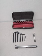 Craftsman Vt 14 Drive 19pc Sae Socket Set Metal Case Alan Set V Series Usa