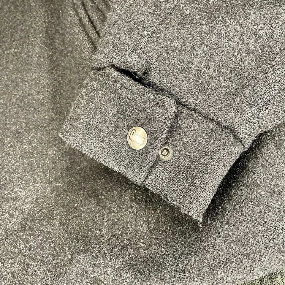 Vintage Black Mid 70’s-80’s WoolRich Wool Coat Size XL - Image 2 of 4