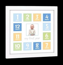   My First Year Baby Keepsake Photo Frame Wall Hanging 12 Months Collage Picture