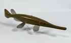 14” Long Nose Fish Spearing Decoy Lure Wood Carved Primitive - Signed S.A.W. — photo 9