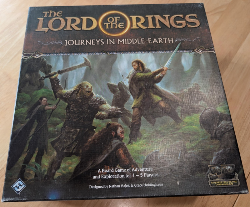 Lord of the Rings Journeys in Middle-Earth Board Game. 100% Complete.