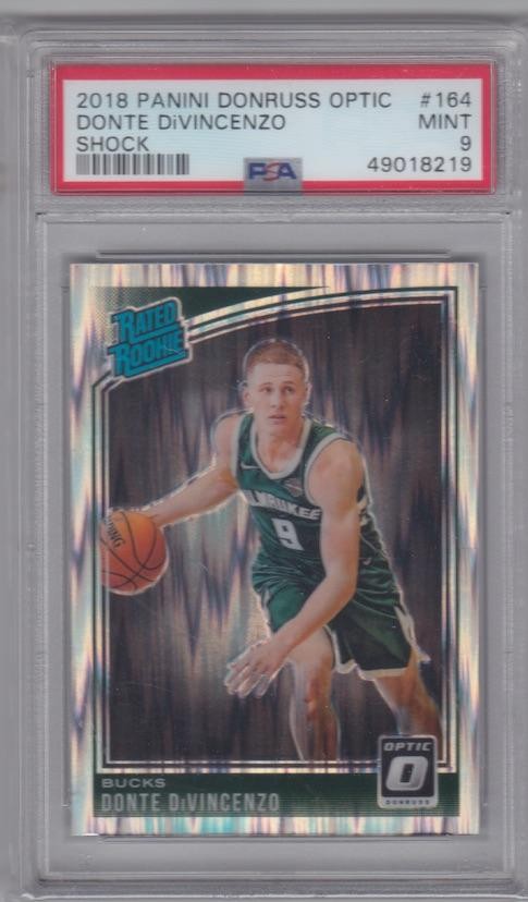 2018 Panini Donruss Optic #164 Donte Divincenzo Shock PSA 9