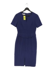 Hobbs Bodycon Midi Dress UK10 in Blue