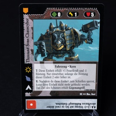 Warhammer 40K CCG: Thousand Sons Chaoscybot - Dark Entrants - Rare - NM