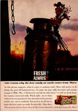 Mars Milky Way Vintage Magazine Ad Milk Can Sunset Flowers 1950s 1960s Candy