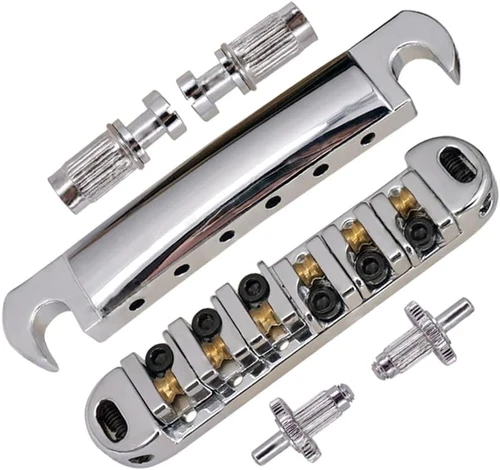 Abr-1 Style Tune-O-Matic Bridge Tailpiece Roller Saddle Bridge for Gibson Les...