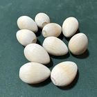 10 Vintage Wooden Egg Net Fishing Bobber 1 1/2” Unpainted NOS Good For Crafts
