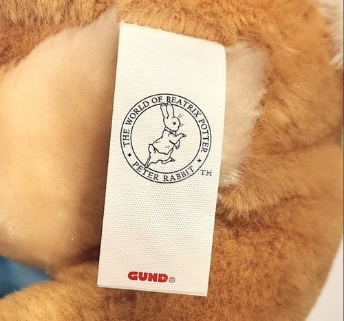 GUND Beatrix Potter Classic Peter Rabbit in Blue Coat Deluxe Soft Plush NWOT - Picture 12 of 12