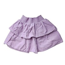 BODEN Lilac Corduroy Layered Ruffle Skirt Girls 4-5Y Cottagecore