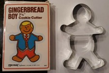 Vintage 1986 Fox Run 7.5" Gingerbread Boy Cookie Cutter Made in USA
