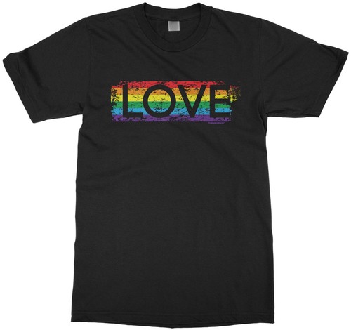 Gay Pride Rainbow Love Youth T-Shirt Lesbian LGBT - Afbeelding 1 van 14