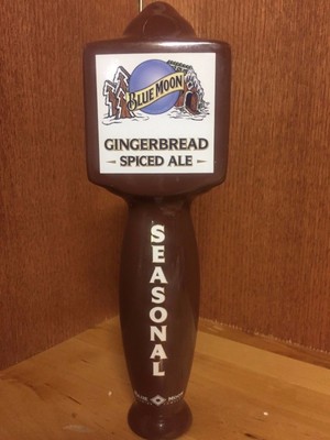 *NEW* Blue Moon Tap Handle - Gingerbread Spiced Ale (Winter Seasonal)