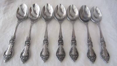 #ad 7 Oneida Northland BATON ROUGE Stainless Japan Flatware Tea Spoons $29.00