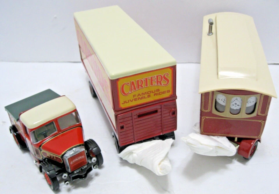 CORGI CLASSICS SCAMMELL HIGHWAYMAN BALLAST W/CLOSED POLE TRAILER & CARAVAN SET - Image 3 of 4