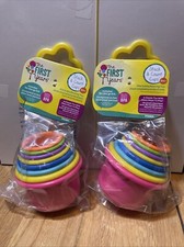 The First Years Stack  Count Nesting Cups By TOMY -NEW lot of 2 