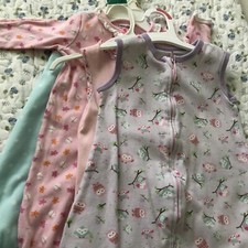 baby girl sleep sacks 0-3m lot 4 pieces