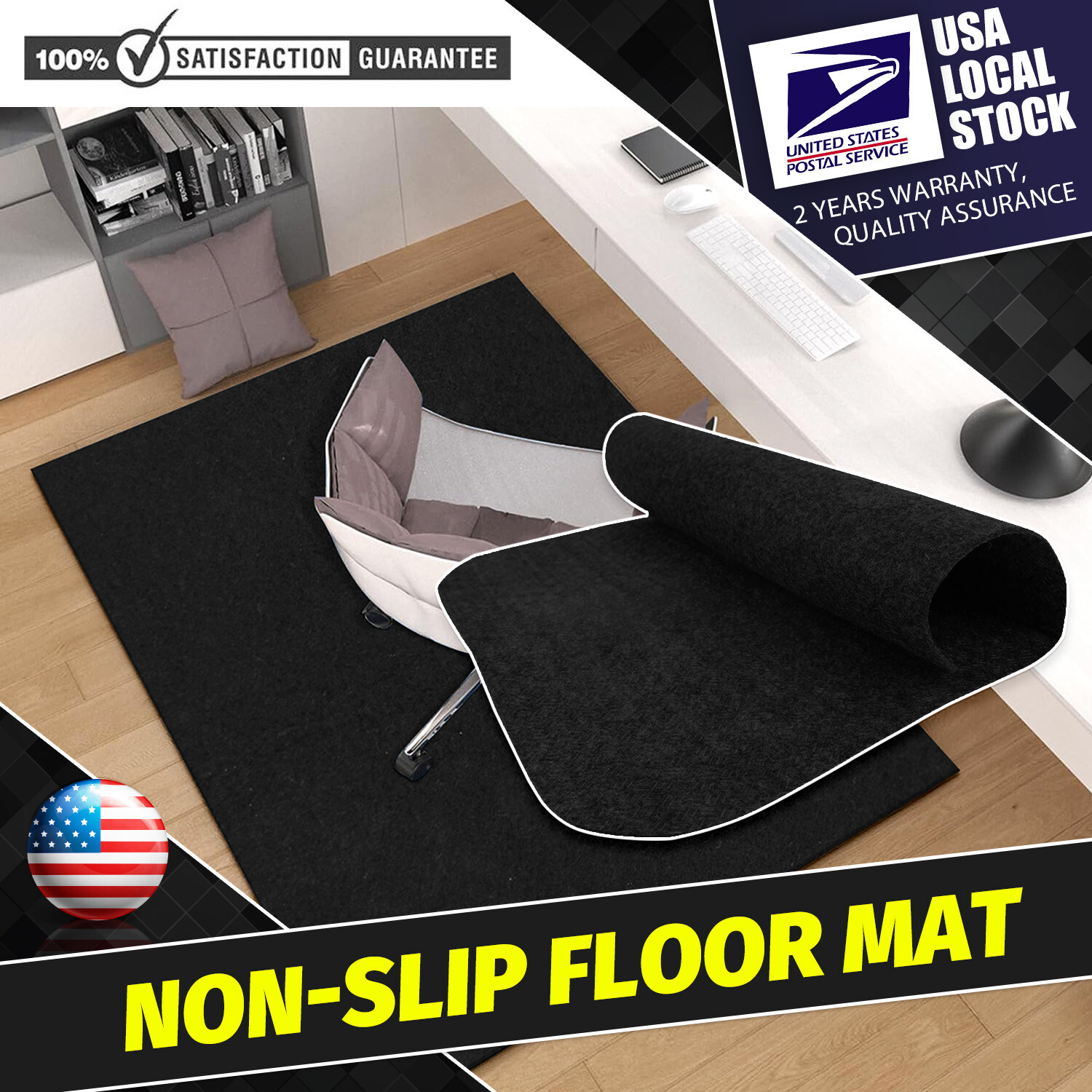 Office Chair Mat Computer Desk Rolling Chair Mat Protecting Rug 35