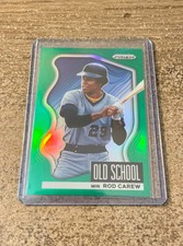 ROD CAREW 2022 Panini Prizm #OS-9 Old School Green Prizm