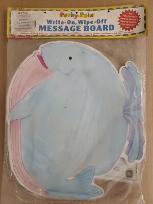 Vintage Perky Pals Write-on, Wipe-off Massage Board Whale
