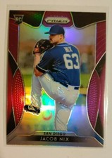 2019 Prizm Jacob Nix Rookie Card RC Purple Parallel San Diego Padres 