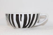 Y2K Zebra Stripe Wide Mouth Coffee Mug Vintage Animal Print Aesthetic Cup