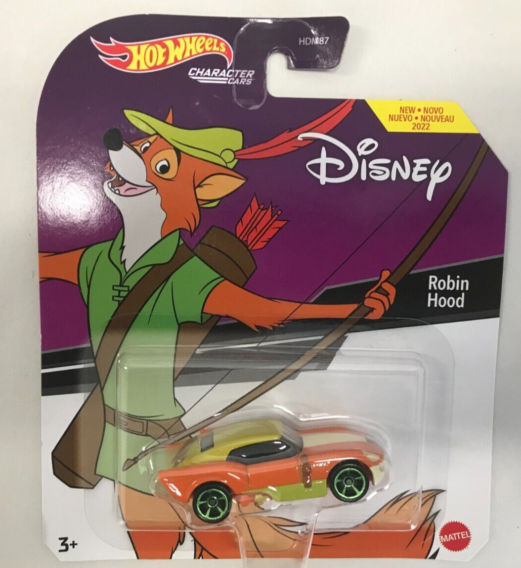 Hot Wheels Disney Robin Hood Character Cars  2021 NEW