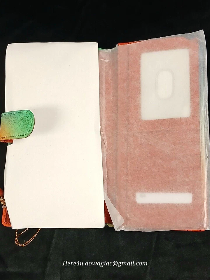 NUEVA CARTERA ORGANIZADORA BANDOLERA ANUSCHKA CEBRA SUNSET CUERO PINTADO A MANO  Foto 4 de 4