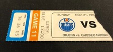 1982 Wayne Gretzky NHL Hockey Edmonton Oilers Hat Trick Ticket Stub 3G 3A