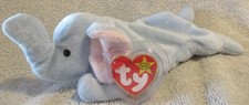Ty Beanie Baby Peanut the Elephant  DOB January 25, 1995 MWMT Free Shipping