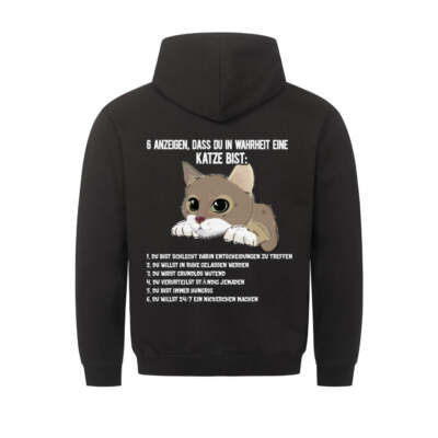 6 Anzeichen dass du in Wahrheit eine Katze bist. | Geschenk Hoodie