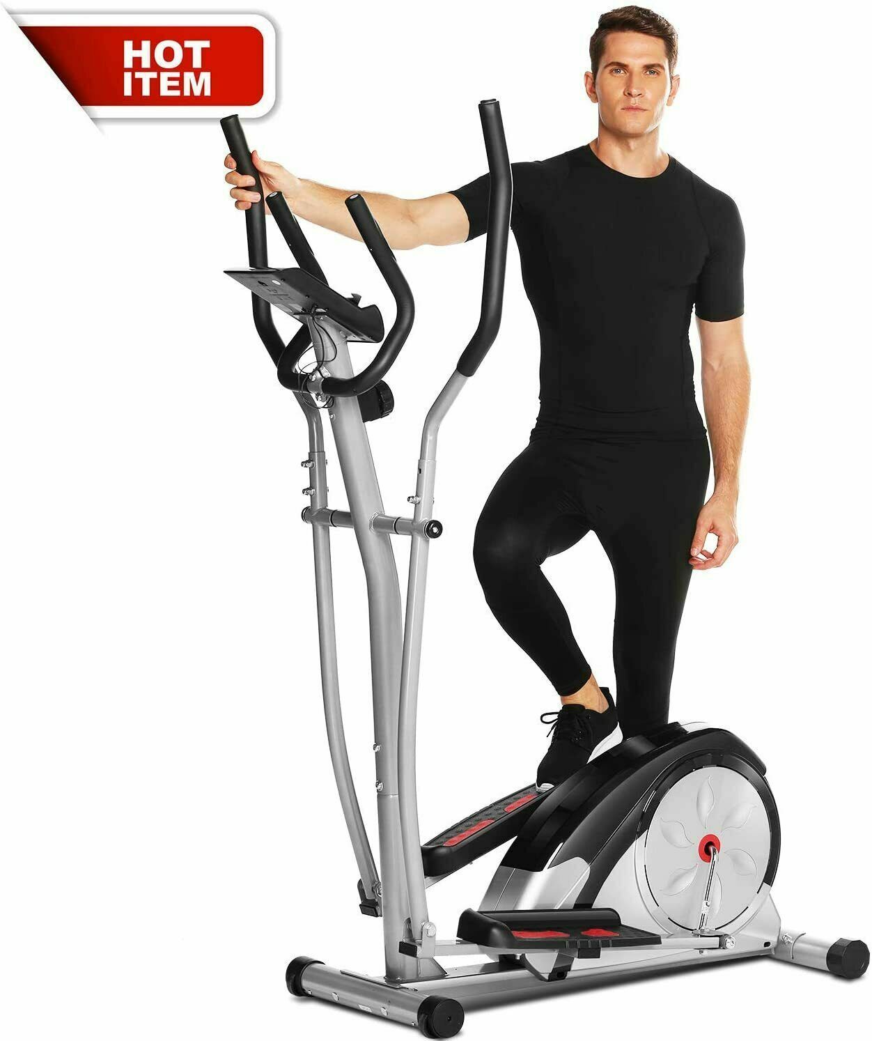 Magnetic Elliptical Exercise Bike Fitness Training Machine Home Gym Cardio Yoga-