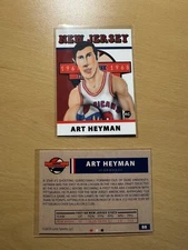 2019 1967-68 Lana Sports ABA #88 ART HEYMAN Rookie RC New Jersey Americans