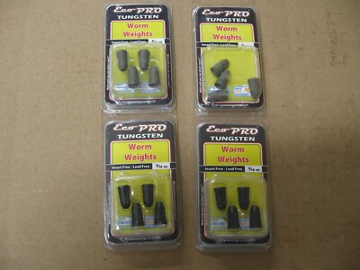 Eco Pro Tungsten Fishing Worm Weights 3/16 (4 Packages)