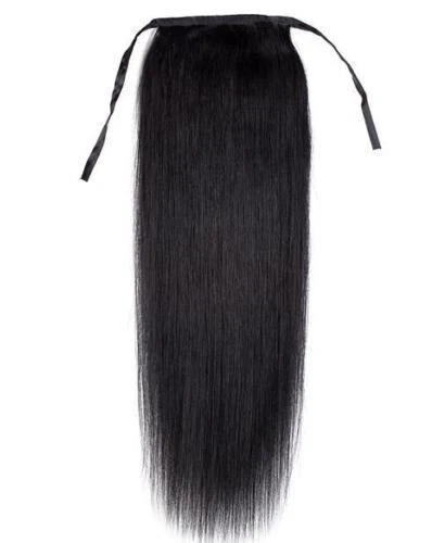16"-20" High Ponytail Drawstring Clip-in Human Remy Hair Extension 80g 100g 120g - Image 2 of 4