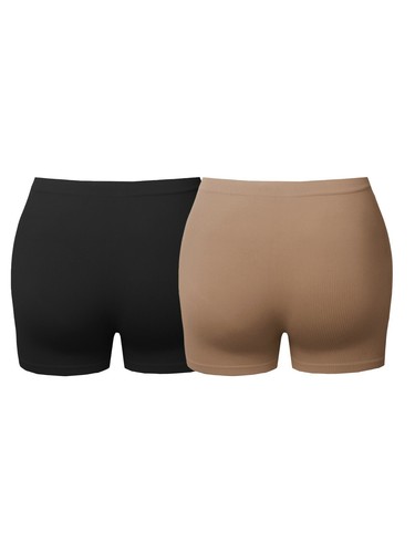 Daily Basic Seamless Lightweight Ribbed Biker Shorts - Picture 39 of 52