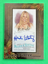 2016 TOPPS Allen  Ginter Relic  FRAMED AUTOGRAPH . HEIDI WATNEY  . SPORTSCASTER