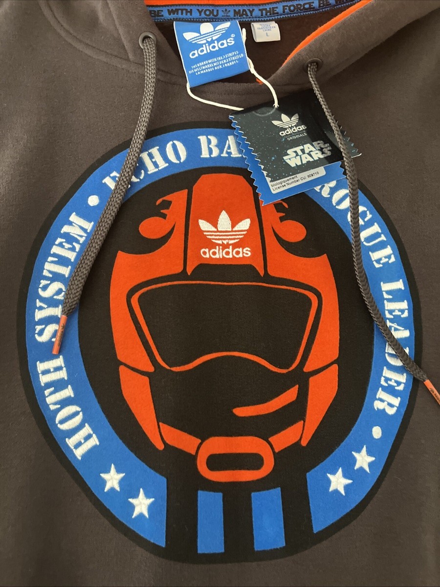 RARE DEADSTOCK Adidas x Star Wars Hoth Base Hoodie Sweatshirt