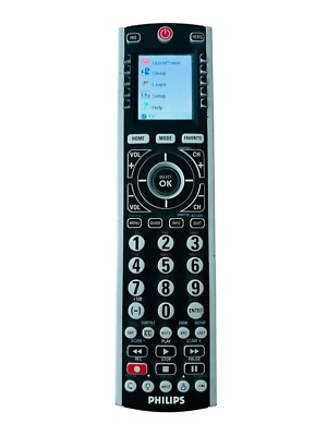 Genuine Philips Prestigo SRU8010 LCD Screen Universal Remote Control NO BACK  2b
