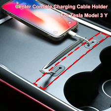 For Tesla Model 3 Y 2023 2024 USB Hub Automotive Center Console Cable Organizer