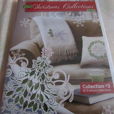 OESD 2010 Christmas Collection 3 Ornaments Snowflakes Angel Embroidery CD NIP