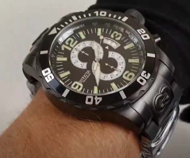 Invicta Corduba Ibiza 52mm Mitternachtsschwarz W Chronograph & Date- Link - Bild 4 von 4