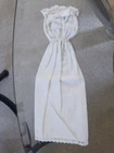 Vintage FITS BARBIE DOLL Off-White MUSLIN Maxi DRESS FREE SHIP