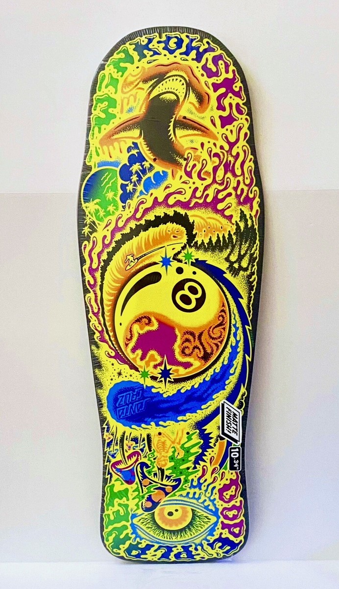 SANTA CRUZ WINKOWSKI DOPE PLANET 10.34 Black Light Skateboard Deck