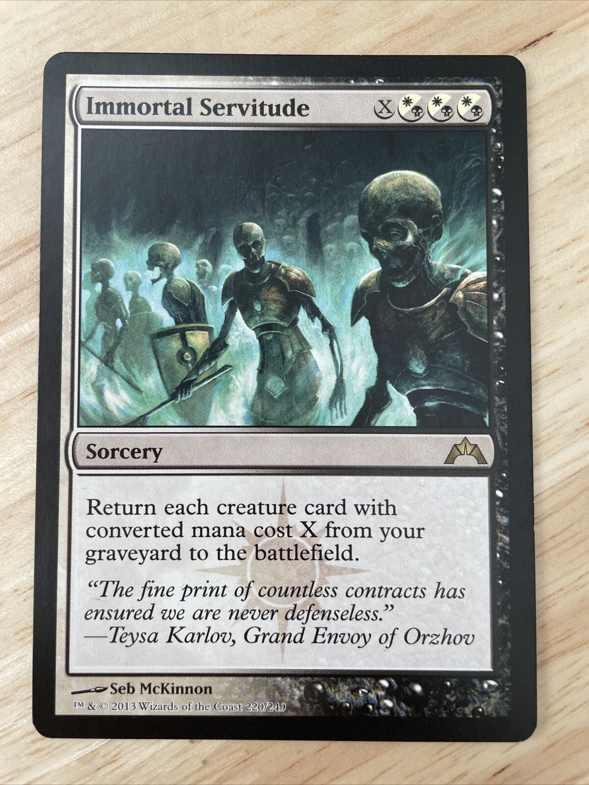 MTG Immortal Servitude Gatecrash 220/249 Regular Rare for sale online