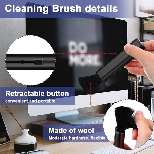 Soft Wool Brush Screen Cleaner Portable PC Lens Keyboard Phone Screen Cleaning - Photo 2/7