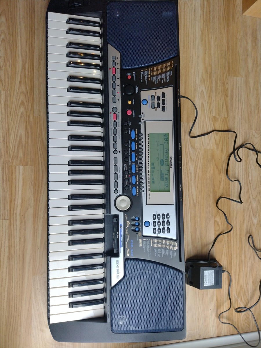 Yamaha PSR-540 keyboard with music stand, original box | eBay UK