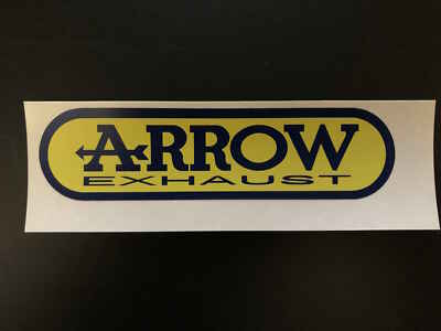 1 X ARROW Aufkleber hitzefest one ARROW STICKER heat resistant 135X35mm Auspuff