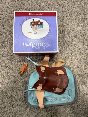 American Girl WESTERN Horse SADDLE With Saddle Blanket Retired Used